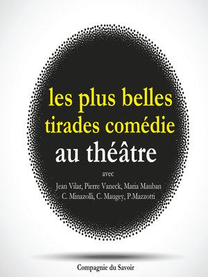 cover image of Les plus belles tirades de comédies célèbres